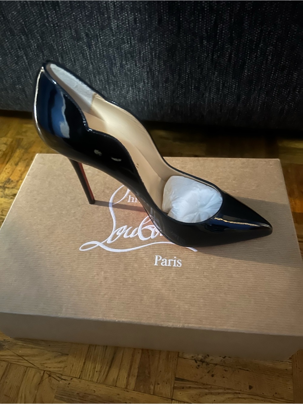 Christian Louboutin Black Hot Chick pump